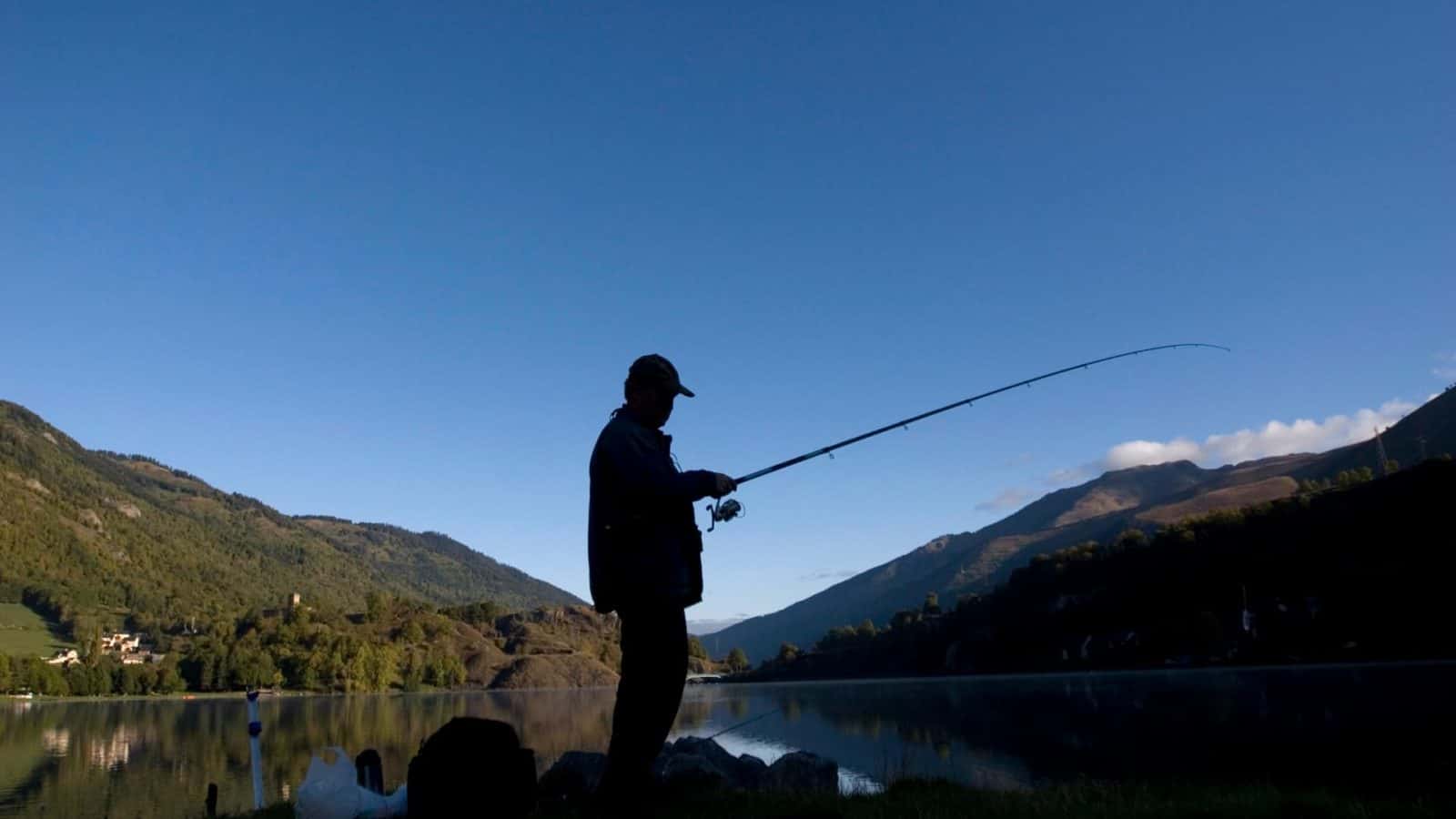 pêche lac montagne été